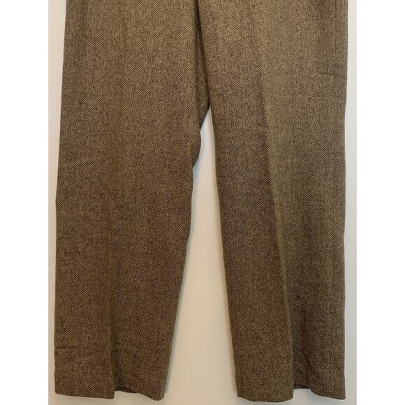 Eddie Bauer Blakely Fit Tweed Wool Blend Straight Leg High Rise Trousers SZ 16 - Picture 3 of 12